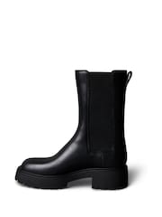 Calvin Klein Leather Tall Chunky Chelsea Boots - صورة 2 من 6