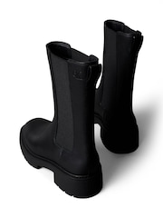 Calvin Klein Leather Tall Chunky Chelsea Boots - صورة 4 من 6
