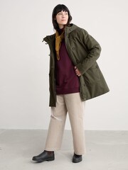 Seasalt Cornwall Green Boscaswell Waterproof 3-in-1 Duffle Coat - Image 1 of 5