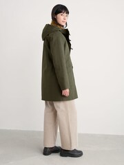 Seasalt Cornwall Green Boscaswell Waterproof 3-in-1 Duffle Coat - Image 3 of 5