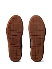 Calvin Klein Black Leather Signature Logo Trainers - Image 6 of 6