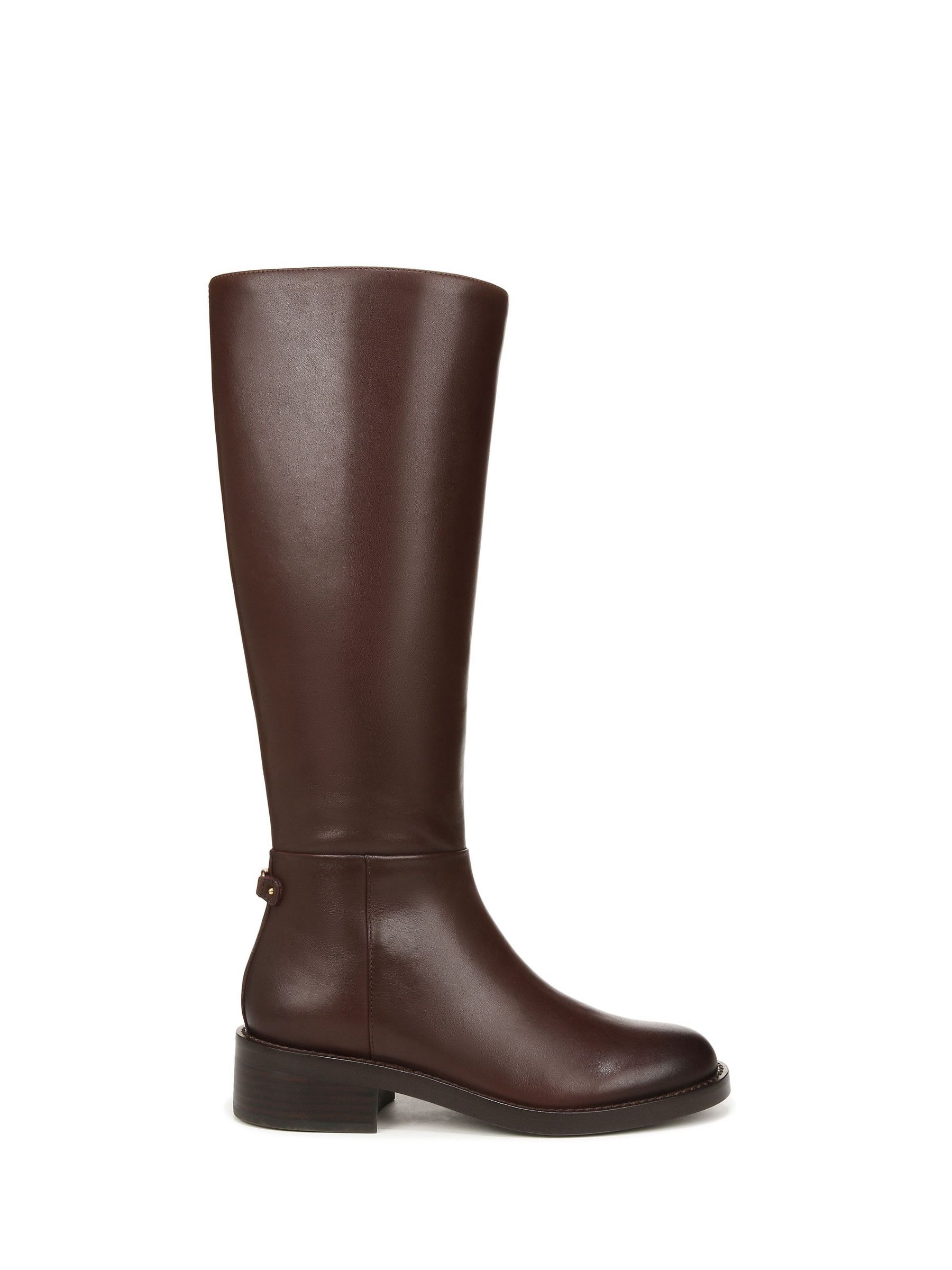 Sam Edelman Cari – Stivali Donna Moda – Pelle Marrone Multicolor – Tacco 7 Cm – Taglia 6 Medium
