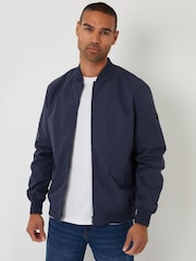 Threadbare Blue Bomber Jacket - Image 1 of 4