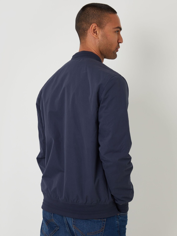 Threadbare Blue Bomber Jacket - Image 2 of 4