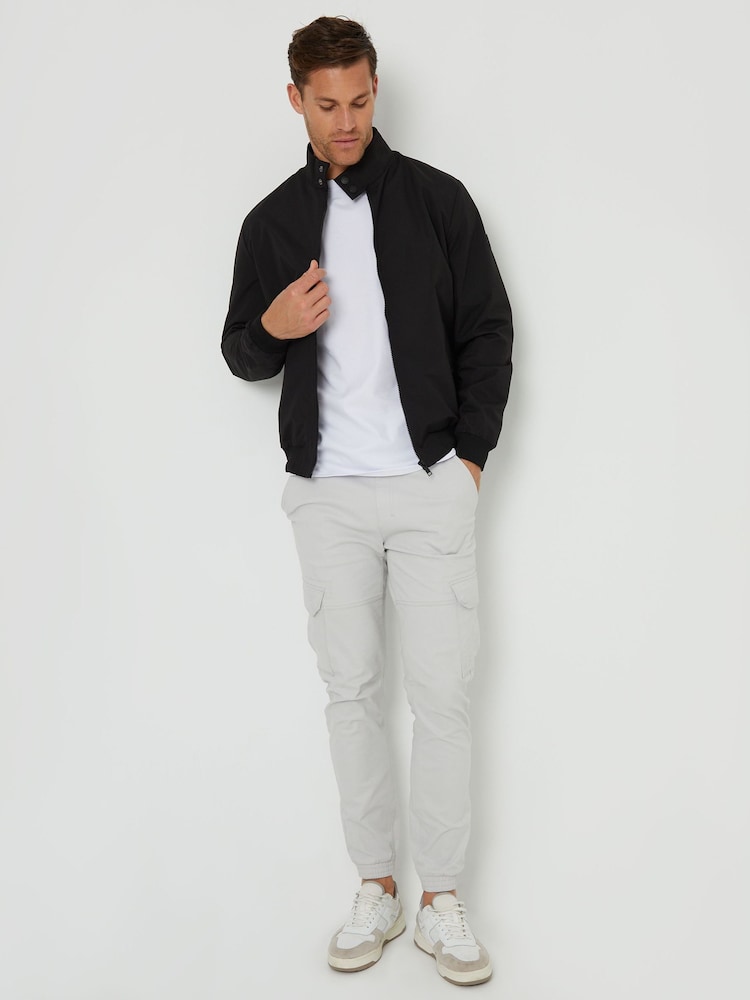 Threadbare Black Showerproof Harrington Jacket - Image 2 of 4