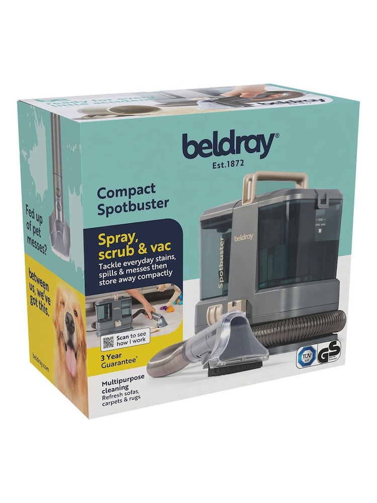 Beldray Grey Compact Spotbuster Spot Cleaner - Image 2 of 10 Beldray Grey Compact Spotbuster Spot Cleaner - Image 2 of 10
