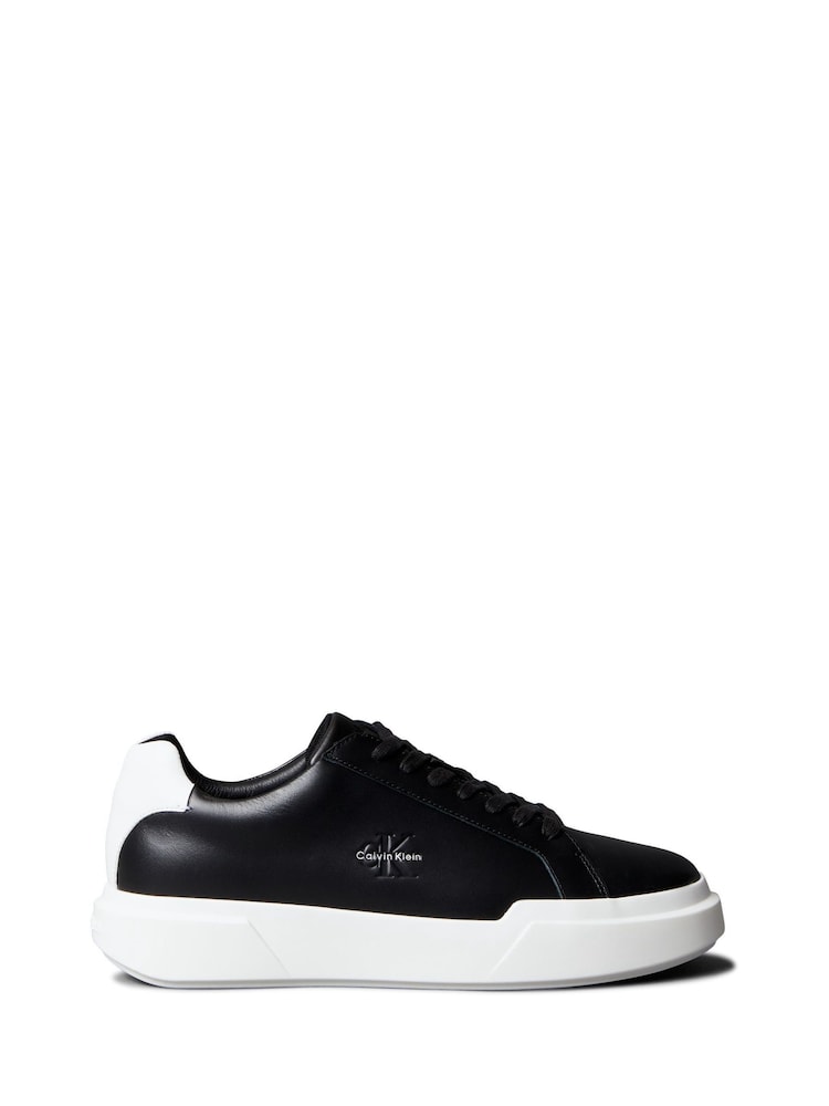 Calvin Klein Off White Leather Durable Traction NYC Trainers - Image 1 of 6