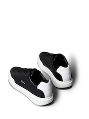 Calvin Klein Off White Leather Durable Traction NYC Trainers - Image 4 of 6