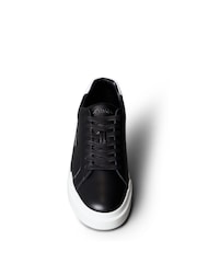 Calvin Klein Off White Leather Durable Traction NYC Trainers - Image 5 of 6