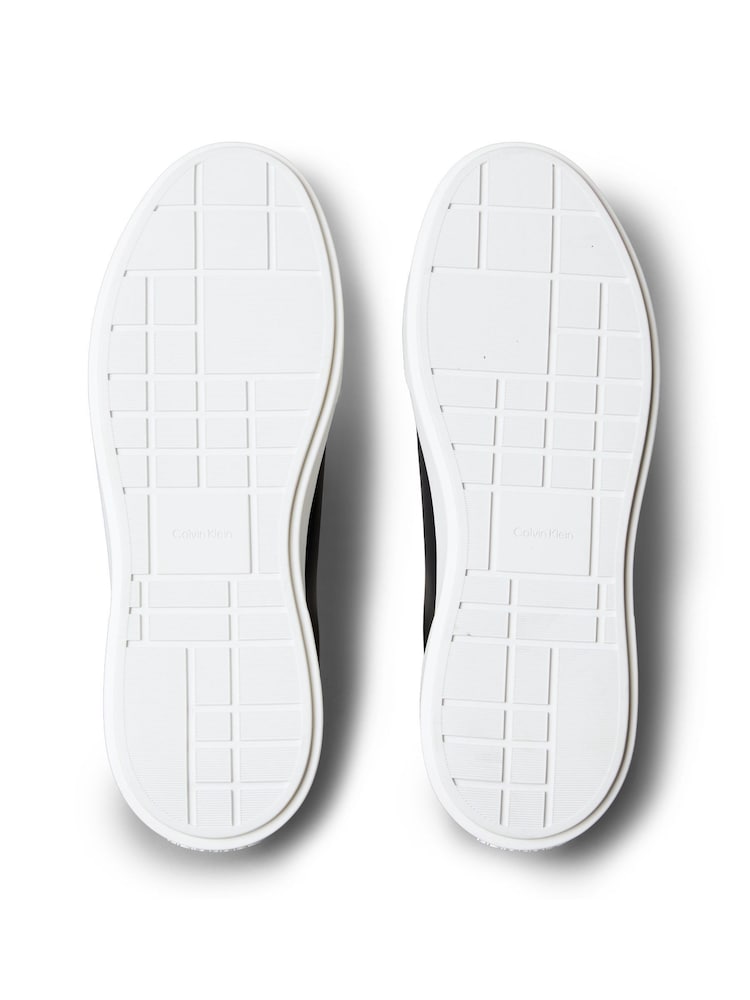 Calvin Klein Off White Leather Durable Traction NYC Trainers - Image 6 of 6
