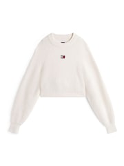 Tommy Jeans White Badge Boxy Jumper With Wool - Image 5 of 5