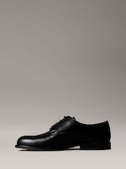 Calvin Klein Black Leather Cushioned Derby Lace-Up Shoes - Image 2 of 6