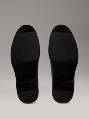 Calvin Klein Black Leather Cushioned Derby Lace-Up Shoes - Image 6 of 6
