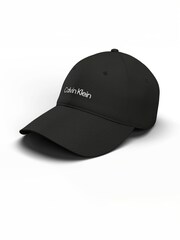 Calvin Klein Black Embroidered Cap - Image 1 of 2