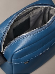 Calvin Klein Blue Micro Pebble Reporter Bag - Image 3 of 5