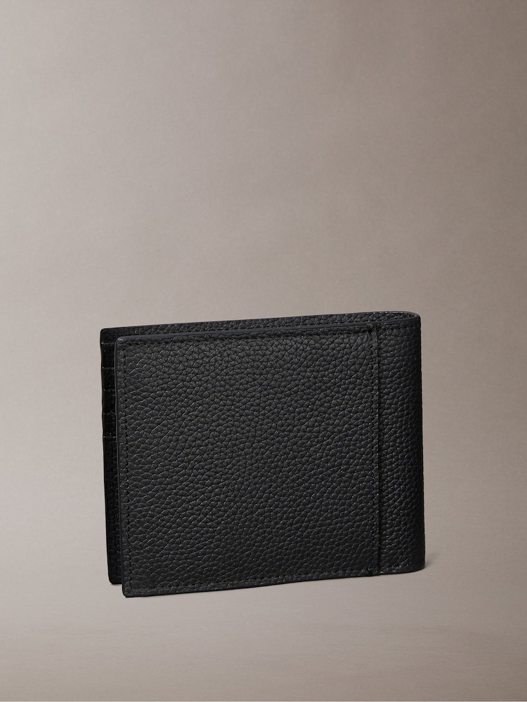 Preto - Calvin Klein Foil Embossed Logo Bifold Wallet - Imagem 2 de 3