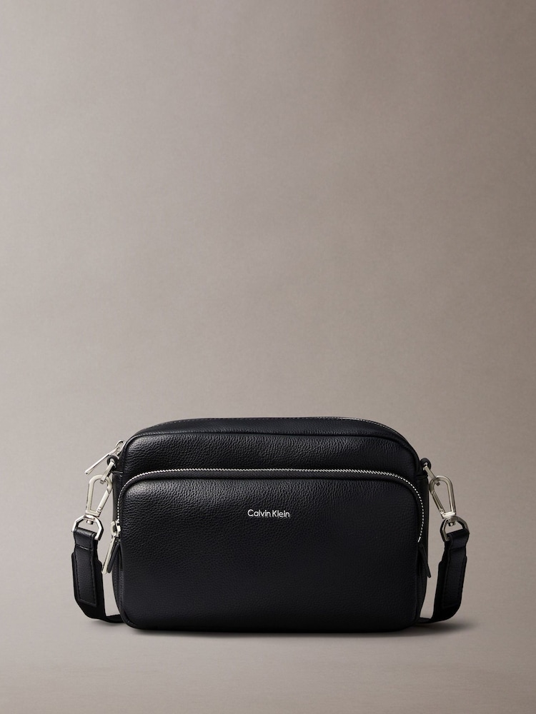 Calvin Klein Black Micro Pebble Camera Bag - Image 1 of 5