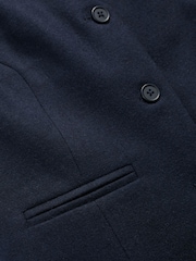 Seasalt Cornwall Blue Lowena V-Neck Wool-Blend Waistcoat - Image 4 of 4
