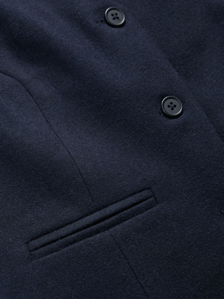 Seasalt Cornwall Blue Lowena V-Neck Wool-Blend Waistcoat - Image 4 of 4 Seasalt Cornwall Blue Lowena V-Neck Wool-Blend Waistcoat - Image 4 of 4