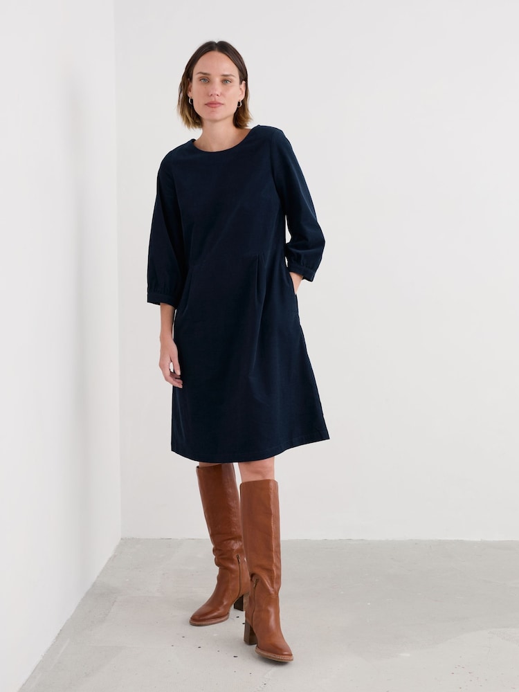 Seasalt Cornwall Blue Herb Garden Cotton Cord Dress - Image 1 of 5