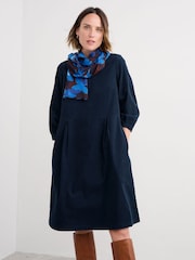 Seasalt Cornwall Blue Herb Garden Cotton Cord Dress - Image 3 of 5