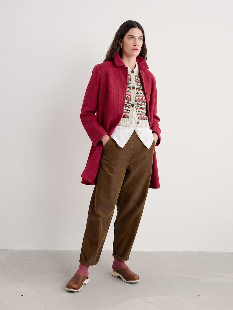 Seasalt Cornwall Pink Wood Cabin Coat - Image 1 of 5