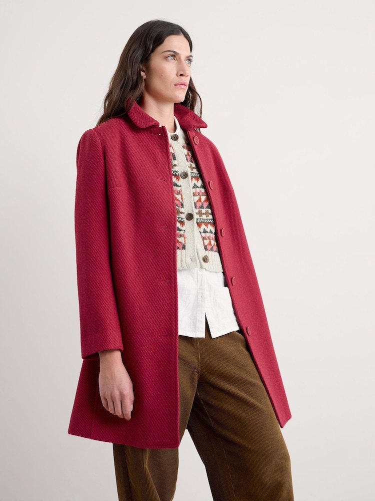Seasalt Cornwall Pink Wood Cabin Coat - Image 2 of 5