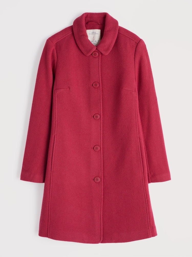 Seasalt Cornwall Pink Wood Cabin Coat - Image 5 of 5
