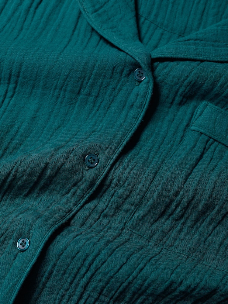 Seasalt Cornwall Blue Calm Tides Pyjamas with Certified  Cotton - Image 5 of 5