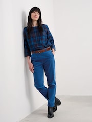 Seasalt Cornwall Blue Crackington Tapered Trousers - Image 1 of 5