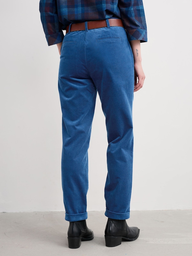 Seasalt Cornwall Blue Crackington Tapered Trousers - Image 2 of 5 Seasalt Cornwall Blue Crackington Tapered Trousers - Image 2 of 5