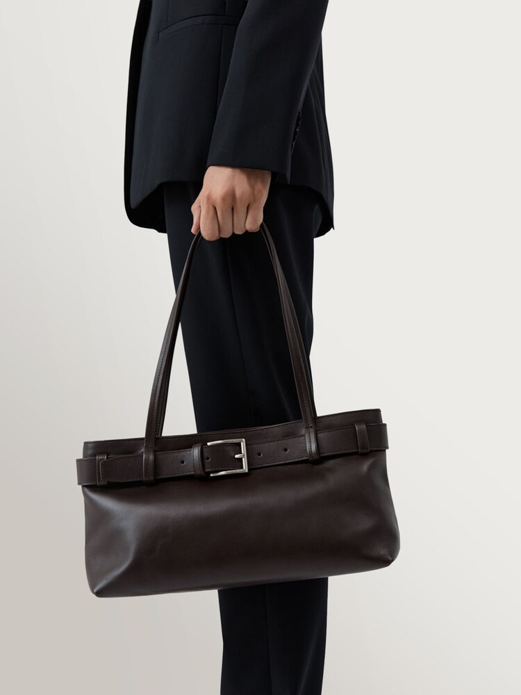 St Agni Brown Belt Detail Baguette Bag - Image 2 of 3