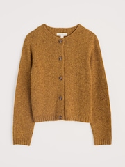 Seasalt Cornwall Orange Dawson Pick Cardigan Made With Merino - Image 4 of 5