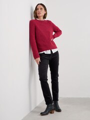 Seasalt Cornwall Red Dawson Pick Jumper - Image 1 of 5