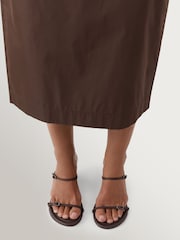 St Agni Brown Petit Belt Detail Wedges - Image 2 of 4