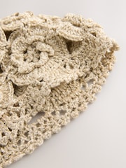 Gold Sparkle Crochet Knitted Hat - Image 7 of 7