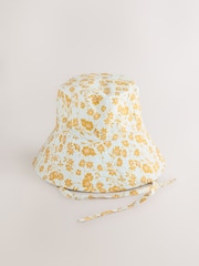 Orange Floral Oversized Bucket Hat - Image 1 of 3