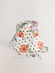 Polka Dot Floral Oversized Bucket Hat - Image 1 of 3