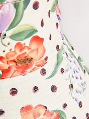 Polka Dot Floral Oversized Bucket Hat - Image 2 of 3