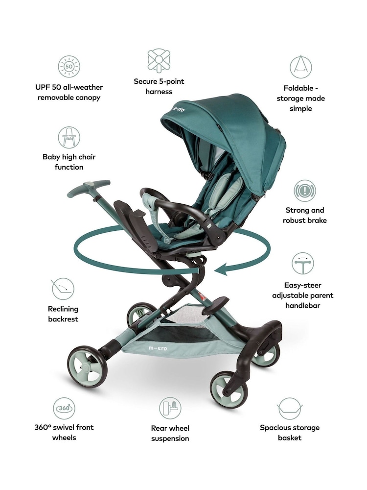 Micro Scooters Macha Baby Stroller Matcha - Image 5 of 5 Micro Scooters Macha Baby Stroller Matcha - Image 5 of 5