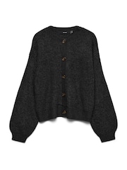 VERO MODA Black Button Down Round Neck Cardigan - Image 1 of 1
