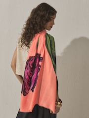 Coral Pink Tulip - Eșarfă subțire - Imaginea 2 din 6