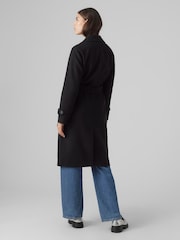 VERO MODA Black Belted Trenchcoat - Image 3 of 4