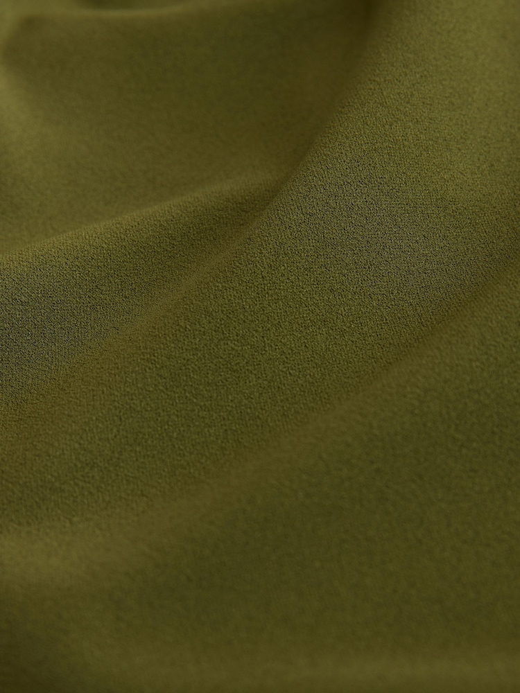 Verde - Occasion Cape Jersey Jumpsuit - Imaginea 9 din 9