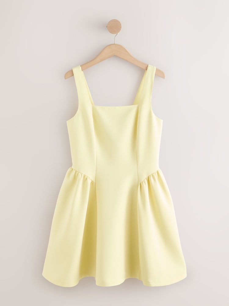 Buy Yellow Cinched Waist Mini Occasion Dress from Next USA
