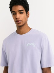 Stan Ray Purple Logo T-Shirt - Image 5 of 6