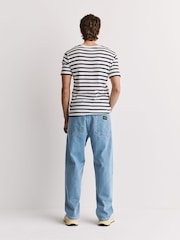 Stan Ray Blue Wide 5 Mid Stone Denim Jeans - Image 7 of 8