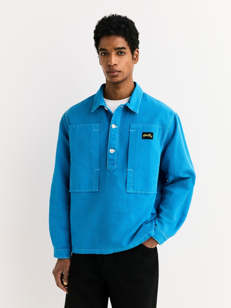 Stan Ray Blue Painters Pop Overshirt - Image 2 of 9