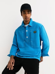 Stan Ray Blue Painters Pop Overshirt - Image 4 of 9