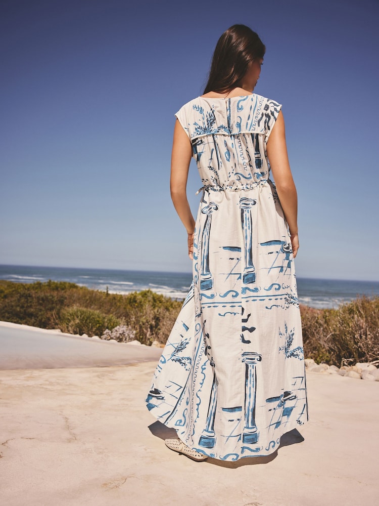 mermaid garden tie neck midi dress Garden Elegance Mermaid Dress Teuta Matoshi